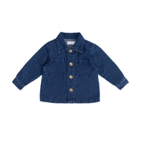 Romeo Twill Jacket - Mid Wash Denim Childrens Jacket from Jamie Kay USA