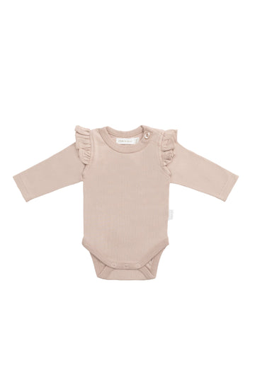 Organic Cotton Ana Bodysuit - Blushing Berry Childrens Bodysuit from Jamie Kay NZ