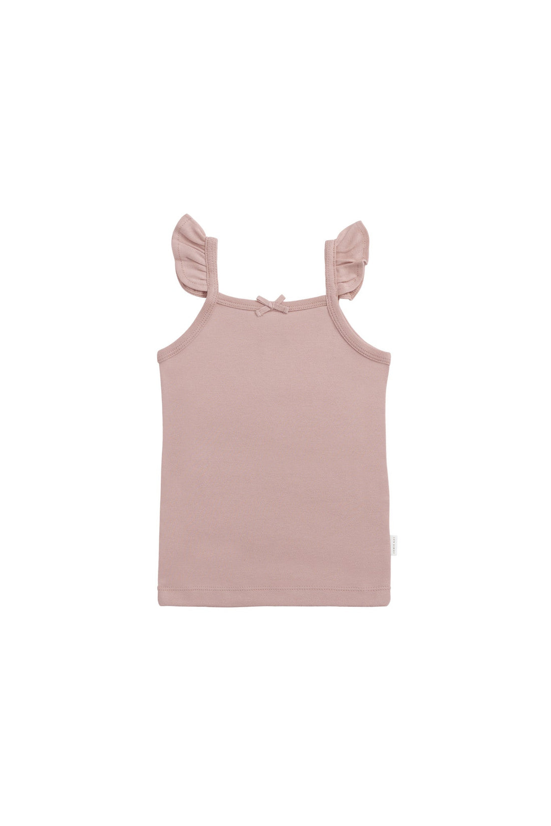 Organic Cotton Bettina Singlet - Powder Pink Childrens from Jamie Kay USA