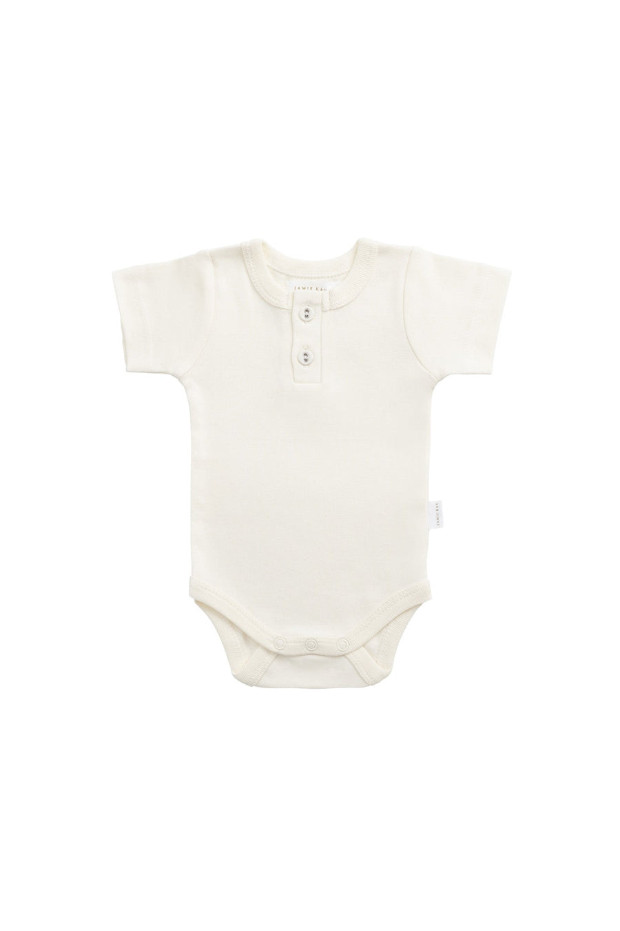 Organic Cotton Darcy Tee Bodysuit - Buttermilk Childrens Bodysuit from Jamie Kay USA