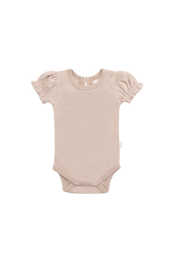 Organic Cotton Elly Bodysuit - Blushing Berry Childrens Bodysuit from Jamie Kay NZ