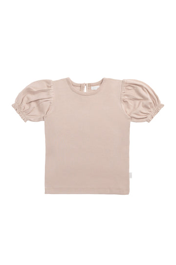 Organic Cotton Elly Top - Blushing Berry Childrens Top from Jamie Kay NZ