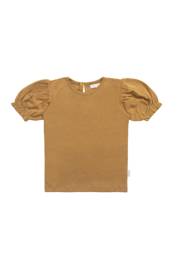 Organic Cotton Elly Top - Golden Childrens Top from Jamie Kay USA