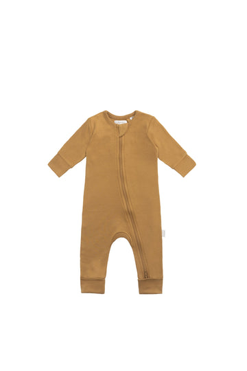 Organic Cotton Gracelyn Zip Onepiece - Golden Childrens Onepiece from Jamie Kay USA