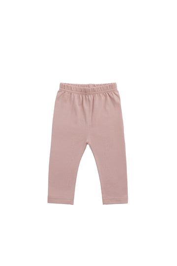 Organic Cotton Legging - Powder Pink Childrens Pant from Jamie Kay USA