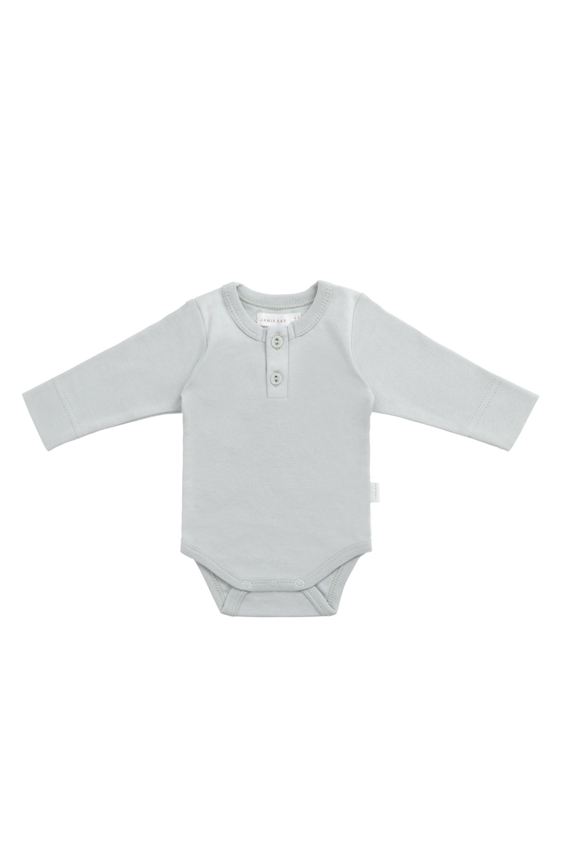 Organic Cotton Long Sleeve Bodysuit - Mineral Childrens Bodysuit from Jamie Kay USA