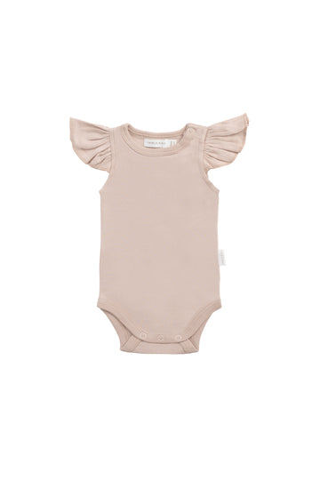 Organic Cotton Maddie Bodysuit - Blushing Berry Childrens Bodysuit from Jamie Kay USA