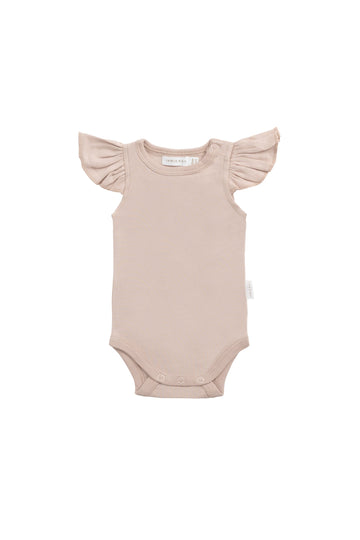 Organic Cotton Maddie Bodysuit - Blushing Berry Childrens Bodysuit from Jamie Kay NZ