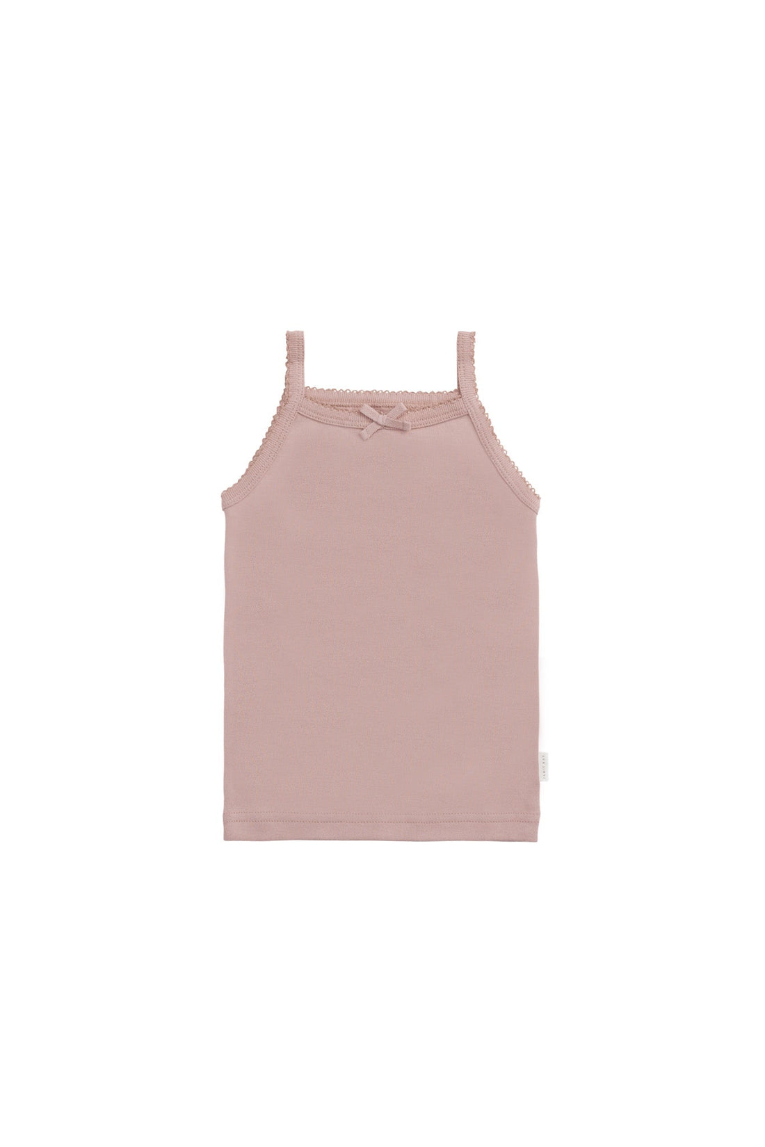 Organic Cotton Singlet - Powder Pink Childrens Singlet from Jamie Kay USA