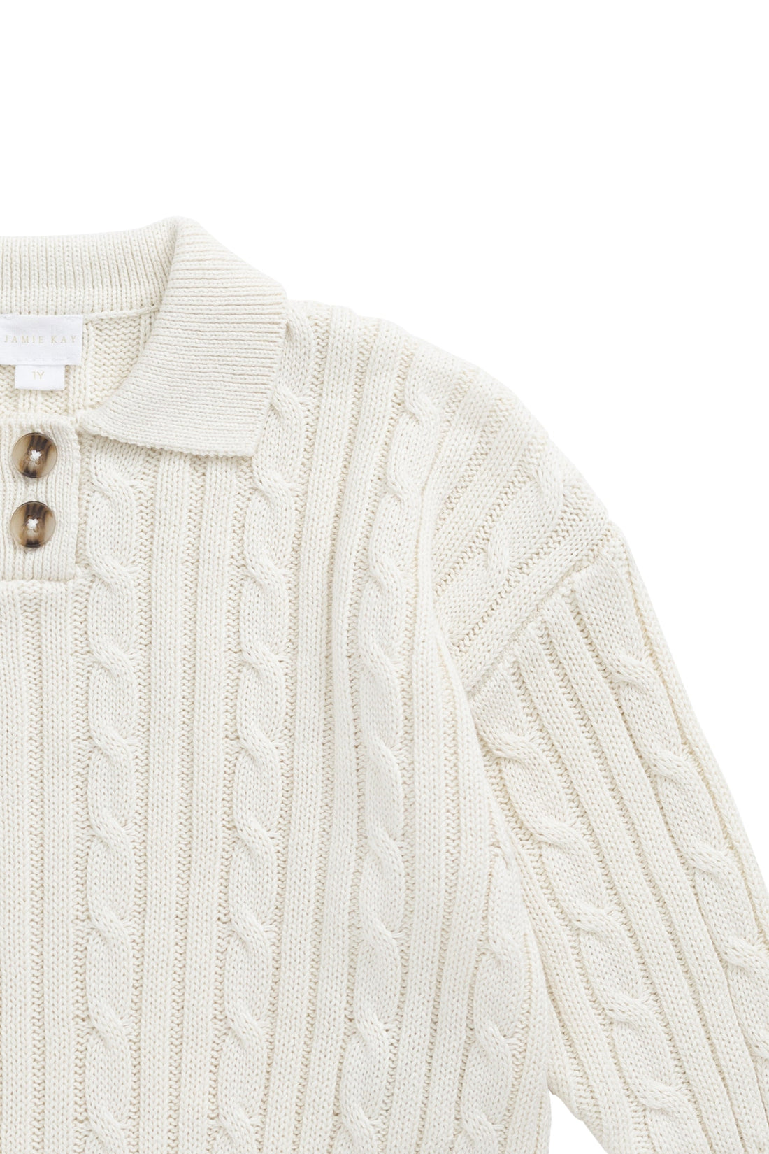 Wade Knitted Jumper - Cloud Childrens Hat from Jamie Kay USA