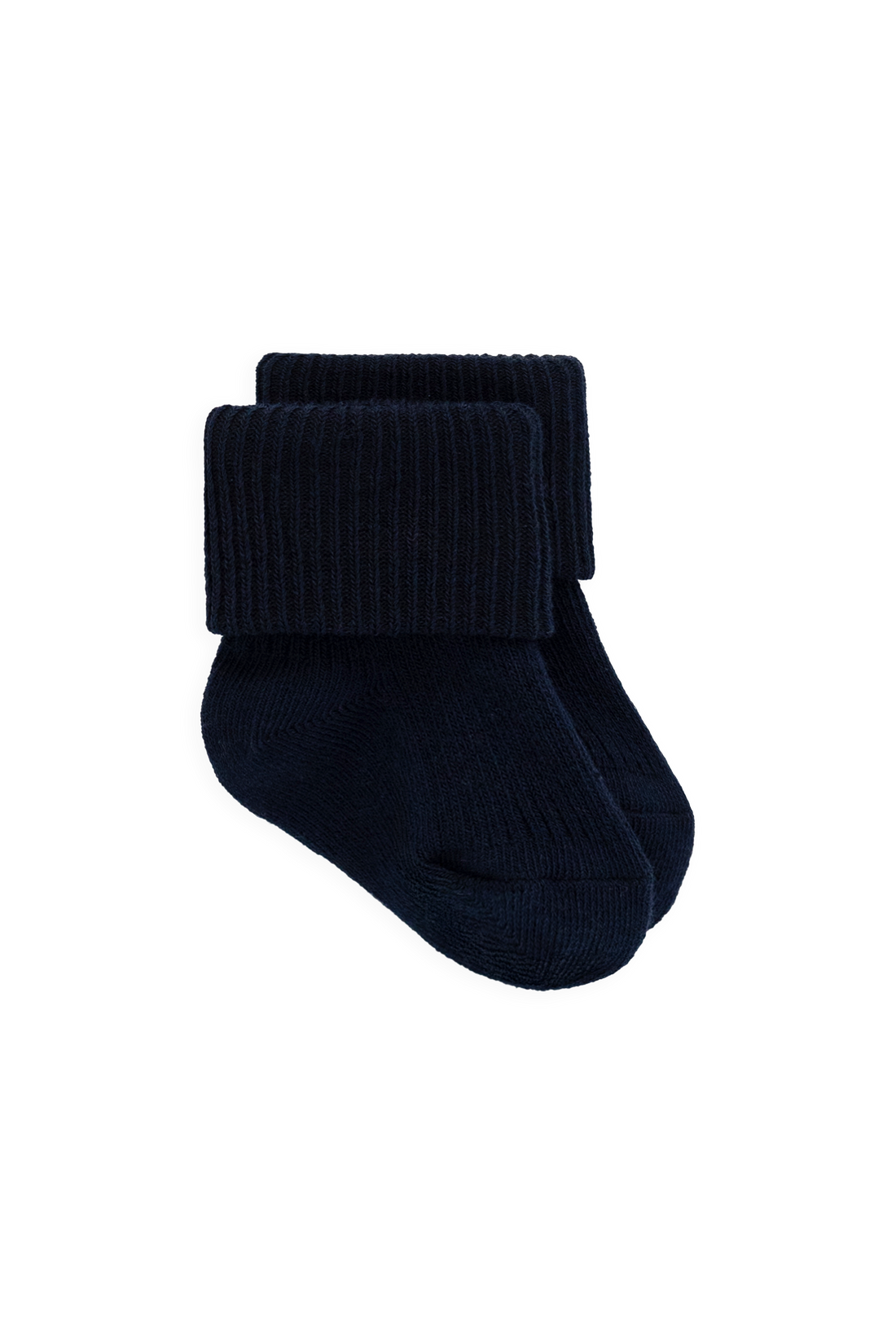 Classic Rib Sock - Navy Childrens Socks from Jamie Kay USA