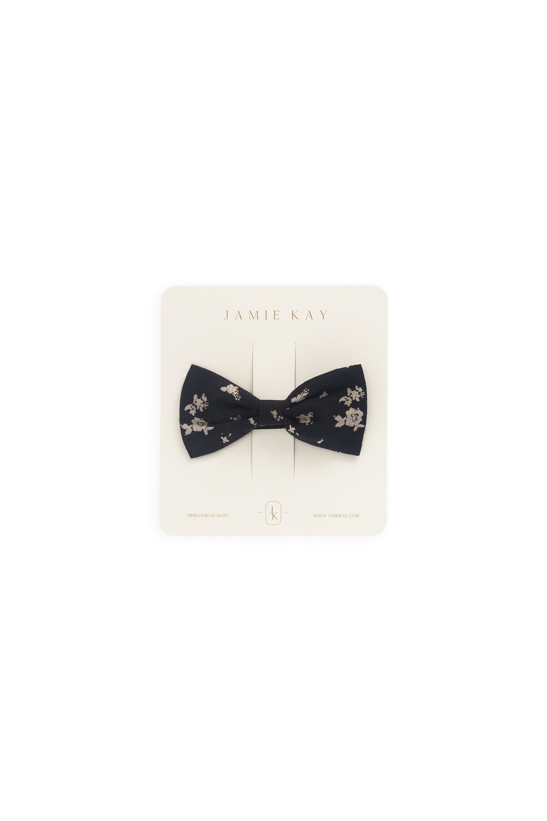 Organic Cotton Desiree Bow - Huguette Graphite Childrens Bow from Jamie Kay USA