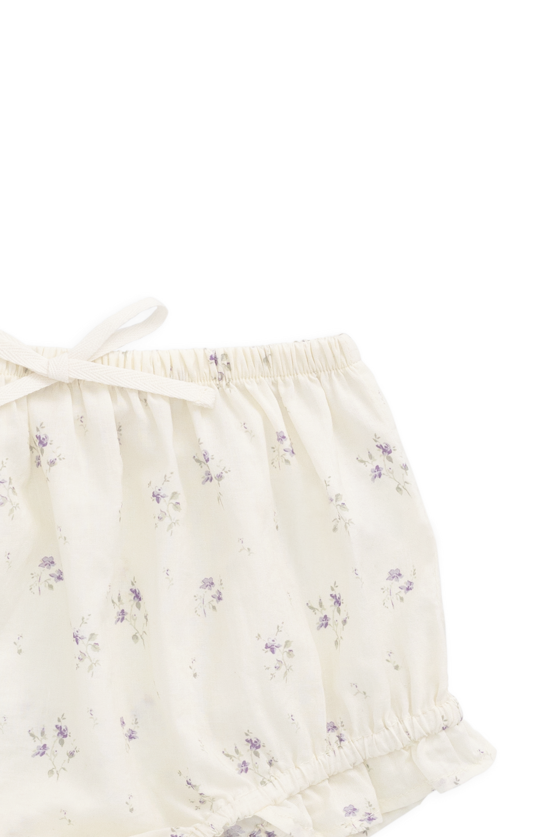 Organic Cotton Frill Bloomer - Jade Floral Childrens Bloomer from Jamie Kay USA