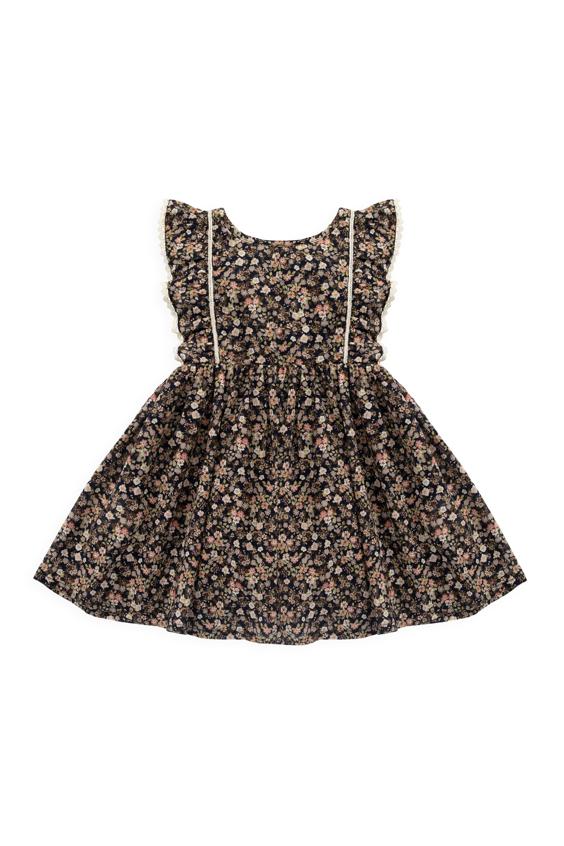 Organic Cotton Helene Dress - Luca Floral Childrens Dress from Jamie Kay USA