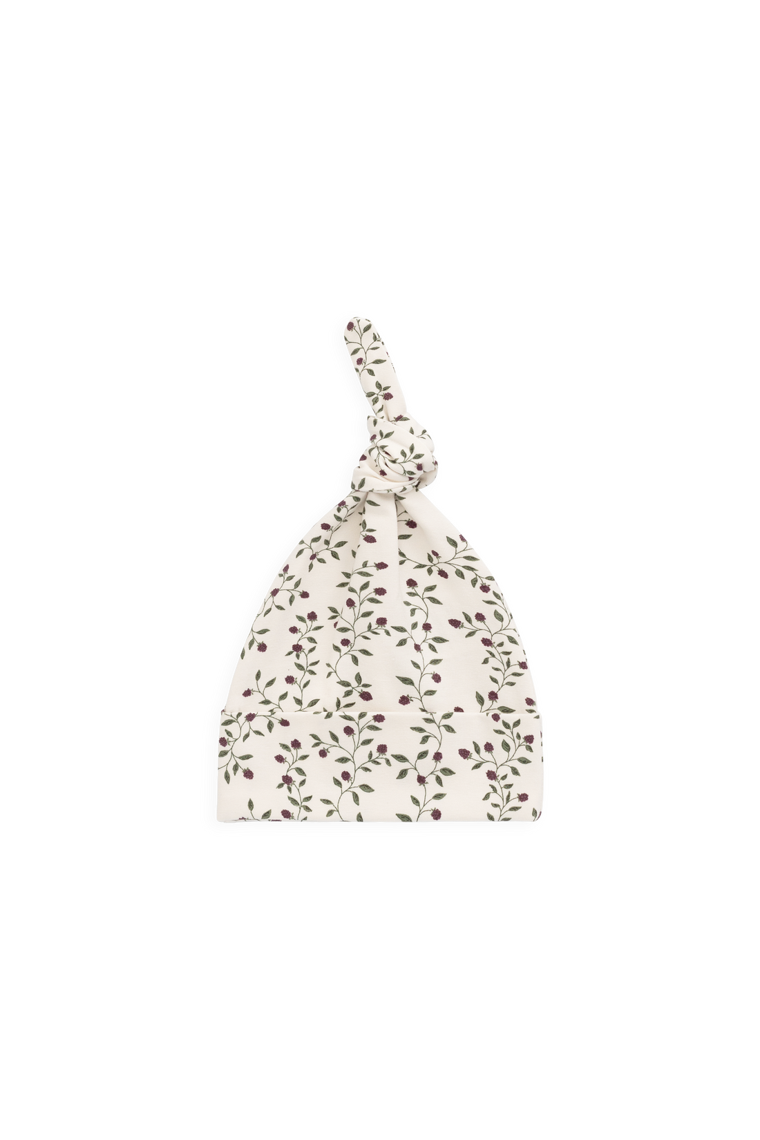 Organic Cotton Knot Beanie - Mulberries Childrens Beanie from Jamie Kay USA