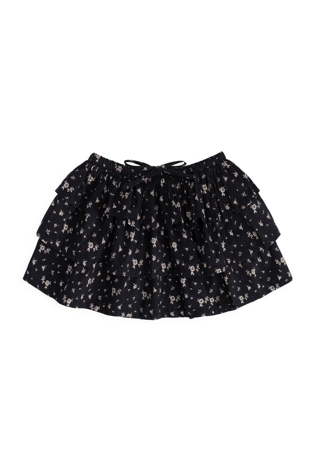 Organic Cotton Mariette Skirt - Huguette Graphite Childrens Skirt from Jamie Kay USA