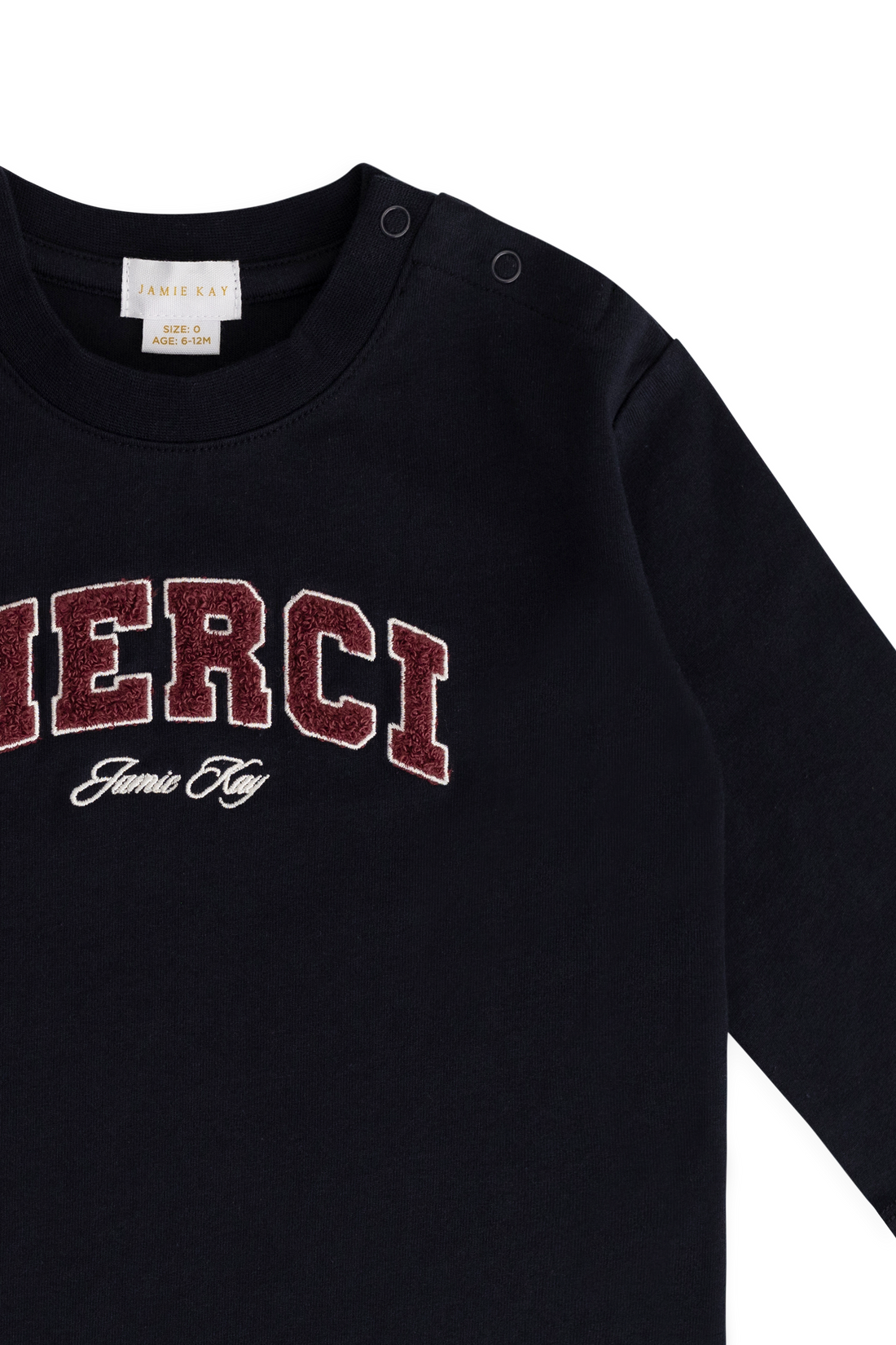 Organic Cotton Marshall Long Sleeve Top - Maritime Merci Childrens Top from Jamie Kay USA