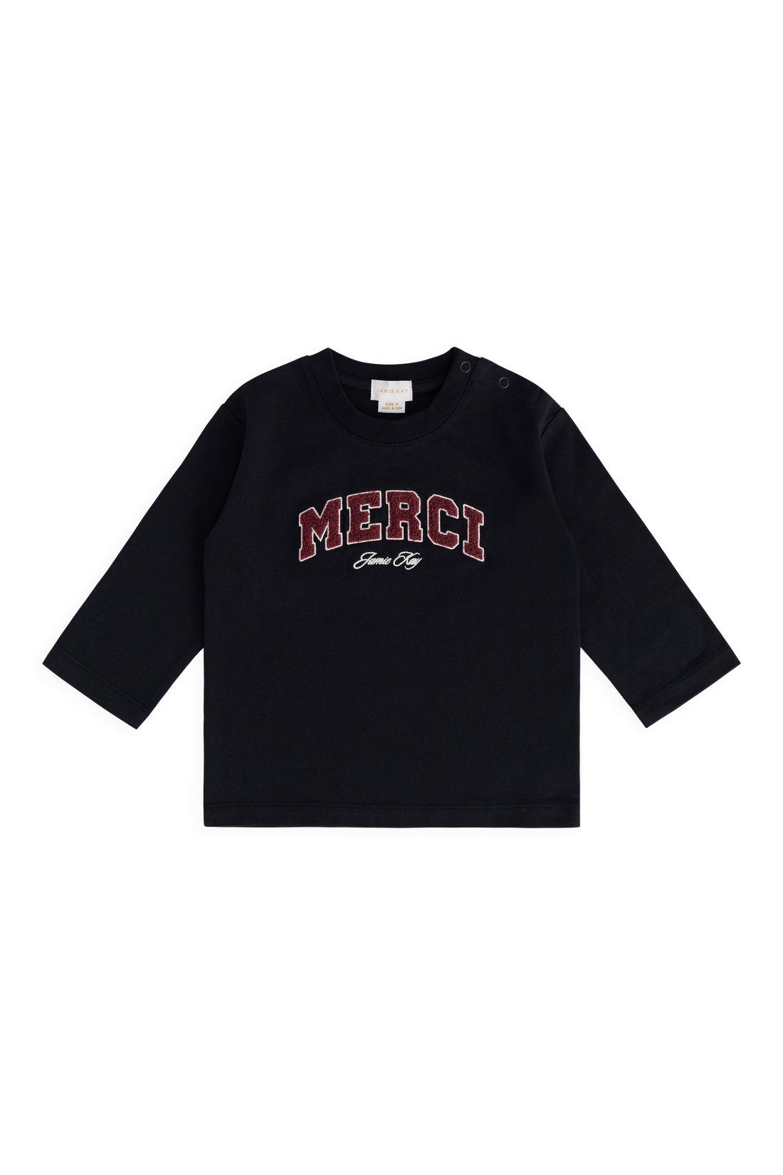 Organic Cotton Marshall Long Sleeve Top - Maritime Merci Childrens Top from Jamie Kay USA