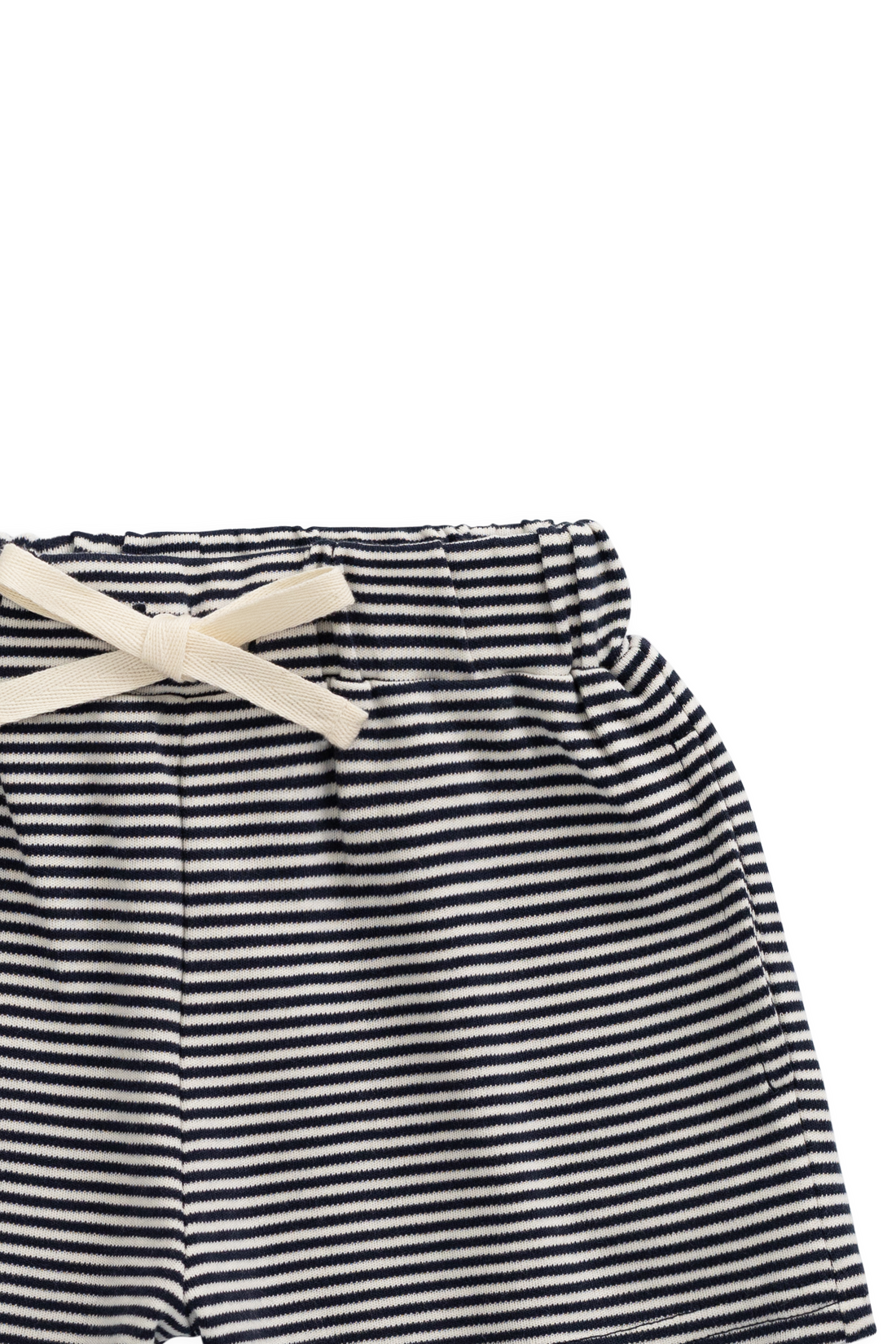 Pima Cotton Edward Short - Petite Stripe Cloud/Maritime Childrens Shorts from Jamie Kay USA