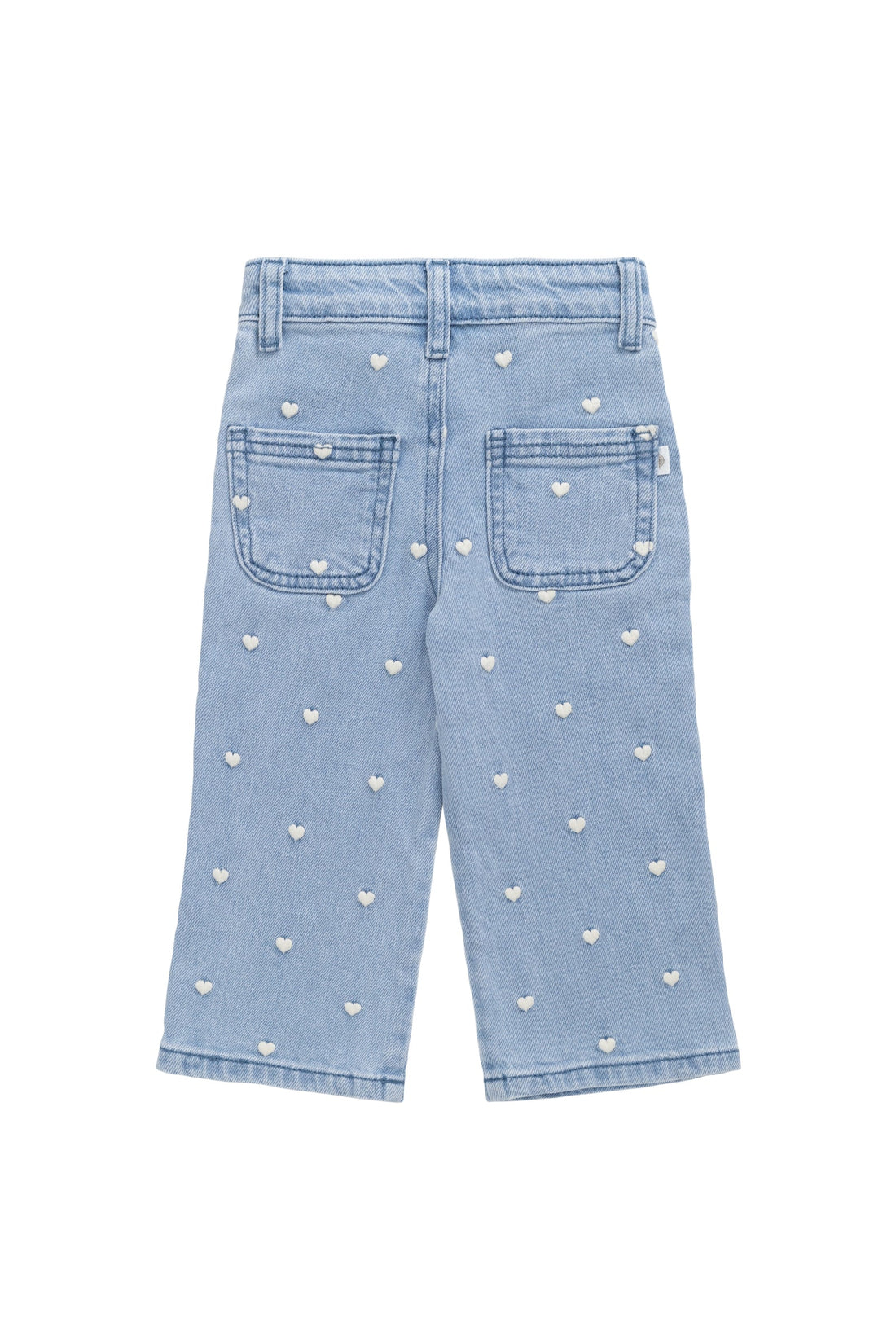 Yvette Pant - Petite Heart Denim Childrens Pant from Jamie Kay USA