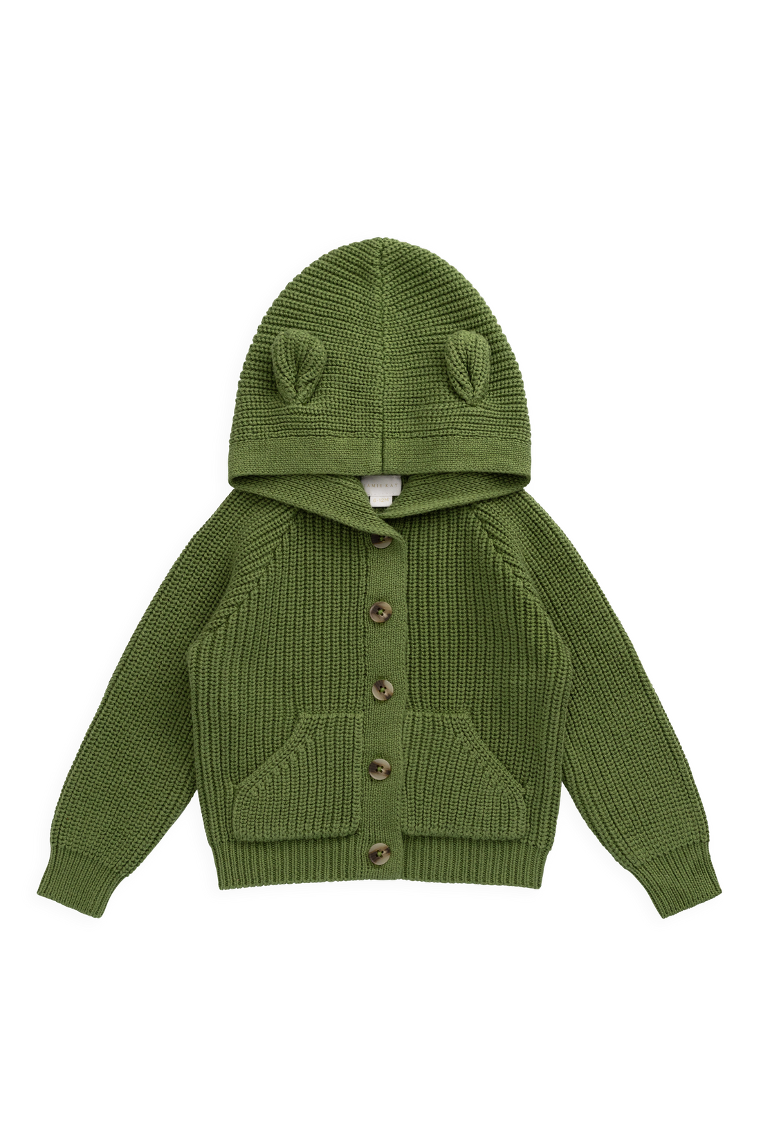 Bear Cardigan - Matcha Childrens Cardigan from Jamie Kay USA
