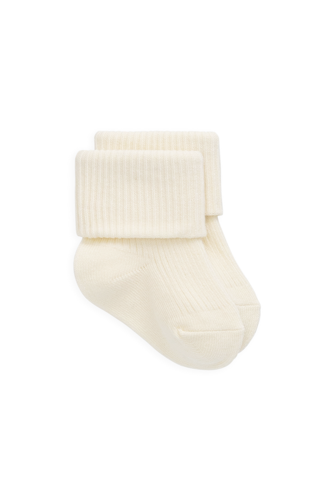 Classic Rib Sock - Cloud Childrens Socks from Jamie Kay USA