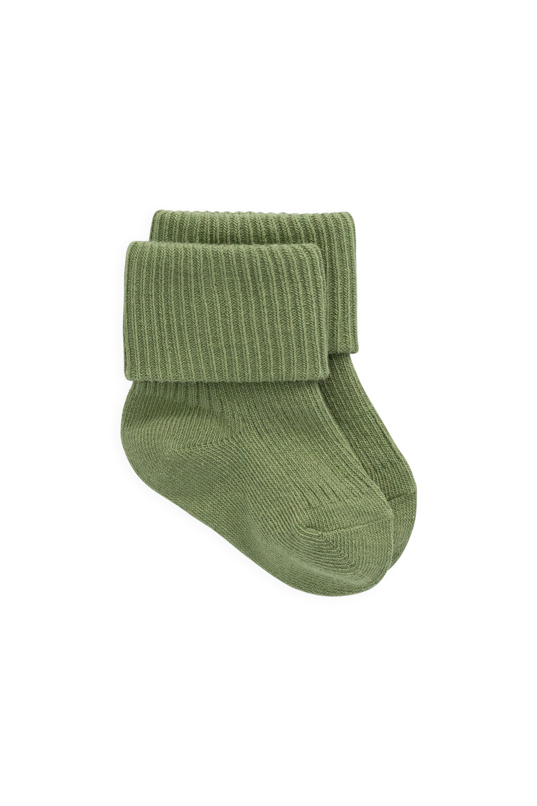 Classic Rib Sock - Matcha Childrens Socks from Jamie Kay USA