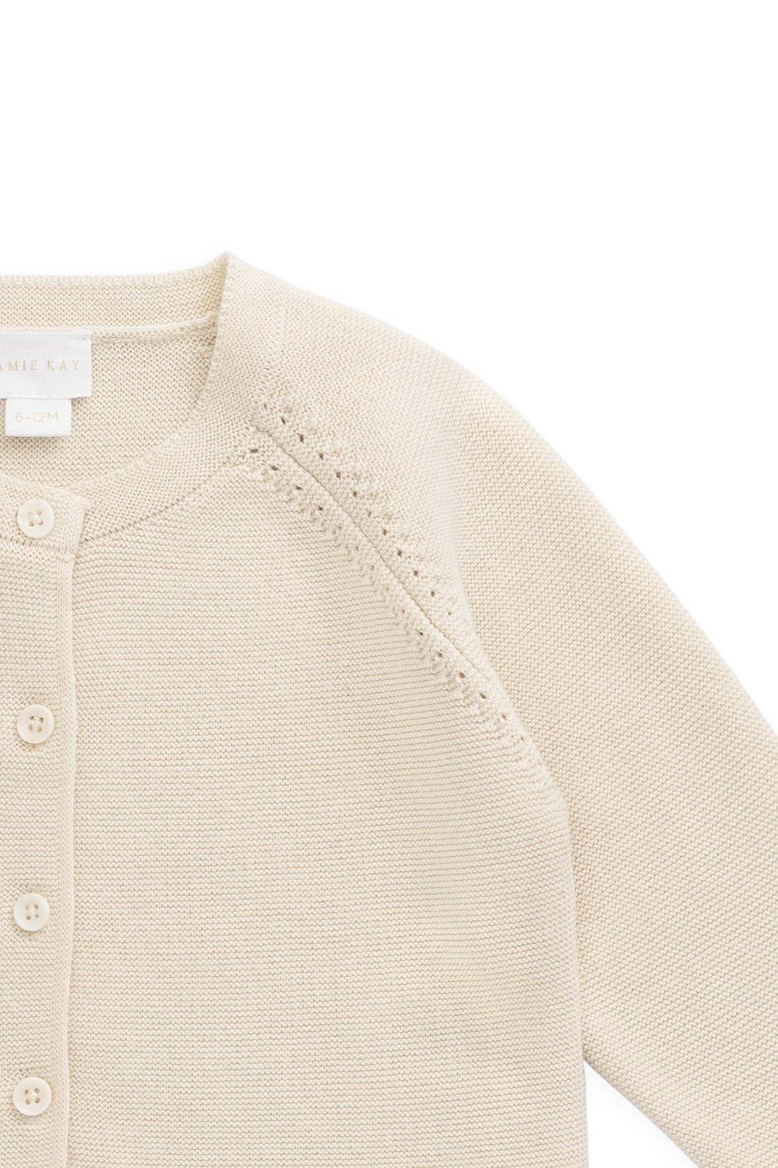 Delaney Knitted Cardigan - Vanilla Childrens Cardigan from Jamie Kay USA