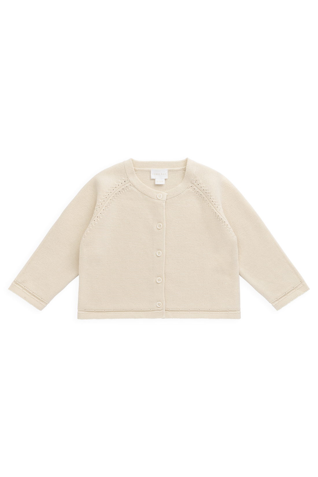 Delaney Knitted Cardigan - Vanilla Childrens Cardigan from Jamie Kay USA