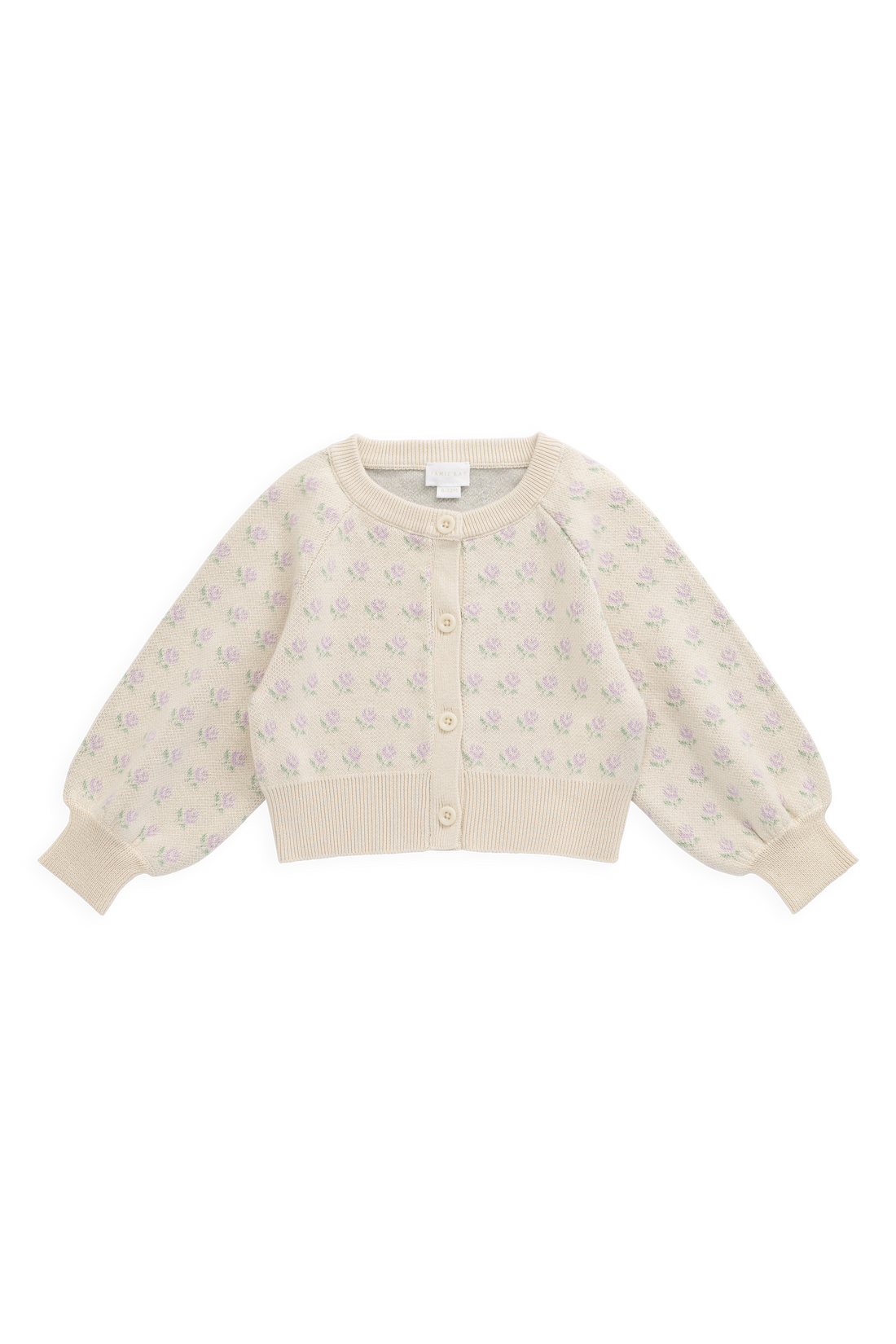 Evie Knitted Cardigan - Vanilla Evie Childrens Cardigan from Jamie Kay USA