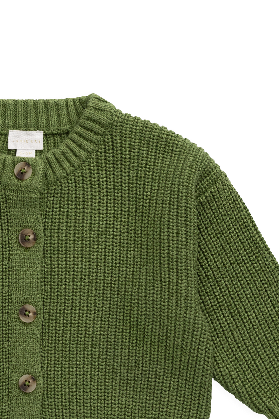 Johan Knitted Cardigan - Matcha Childrens Cardigan from Jamie Kay USA