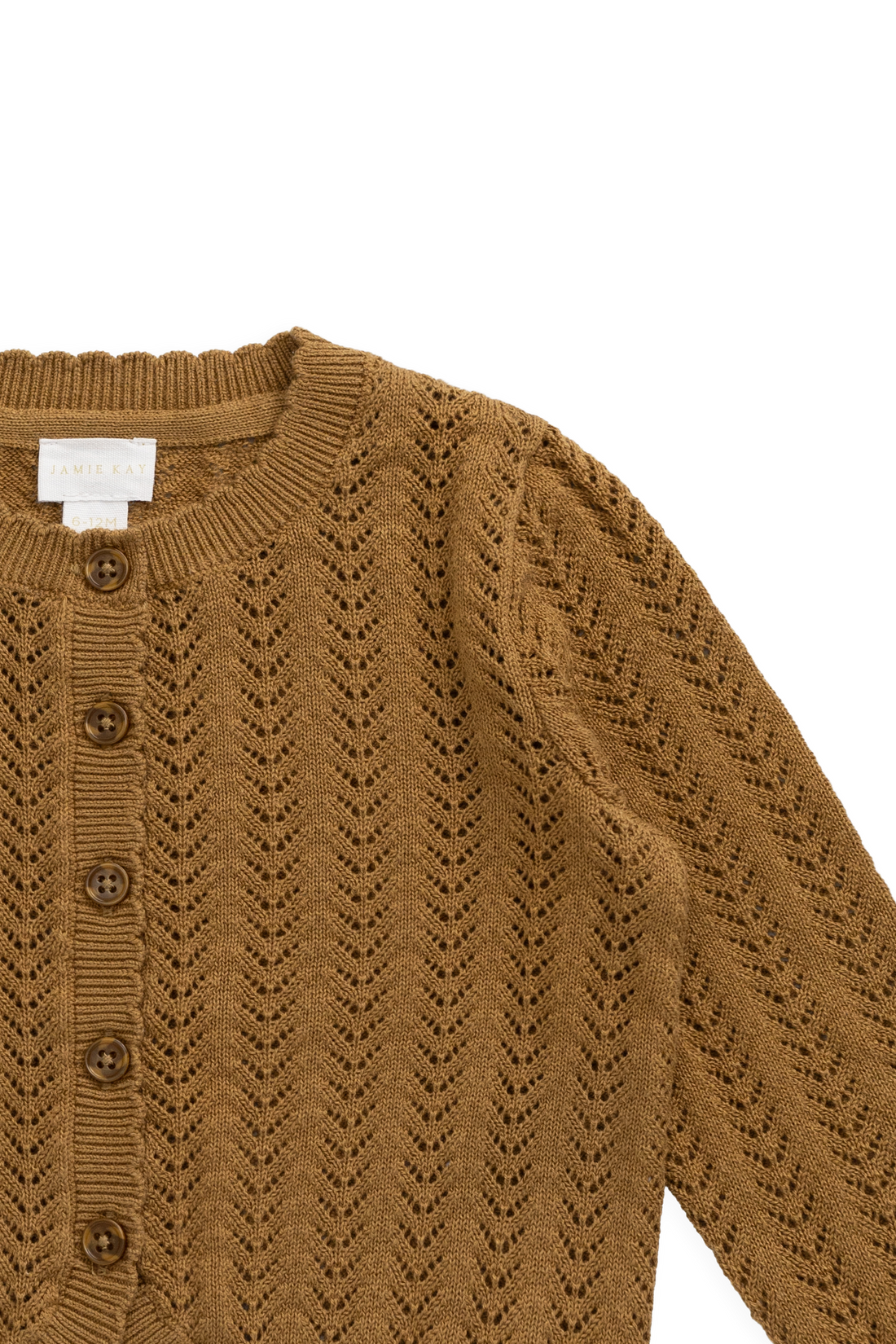 Maxine Knitted Cardigan - Antique Bronze Childrens Cardigan from Jamie Kay USA