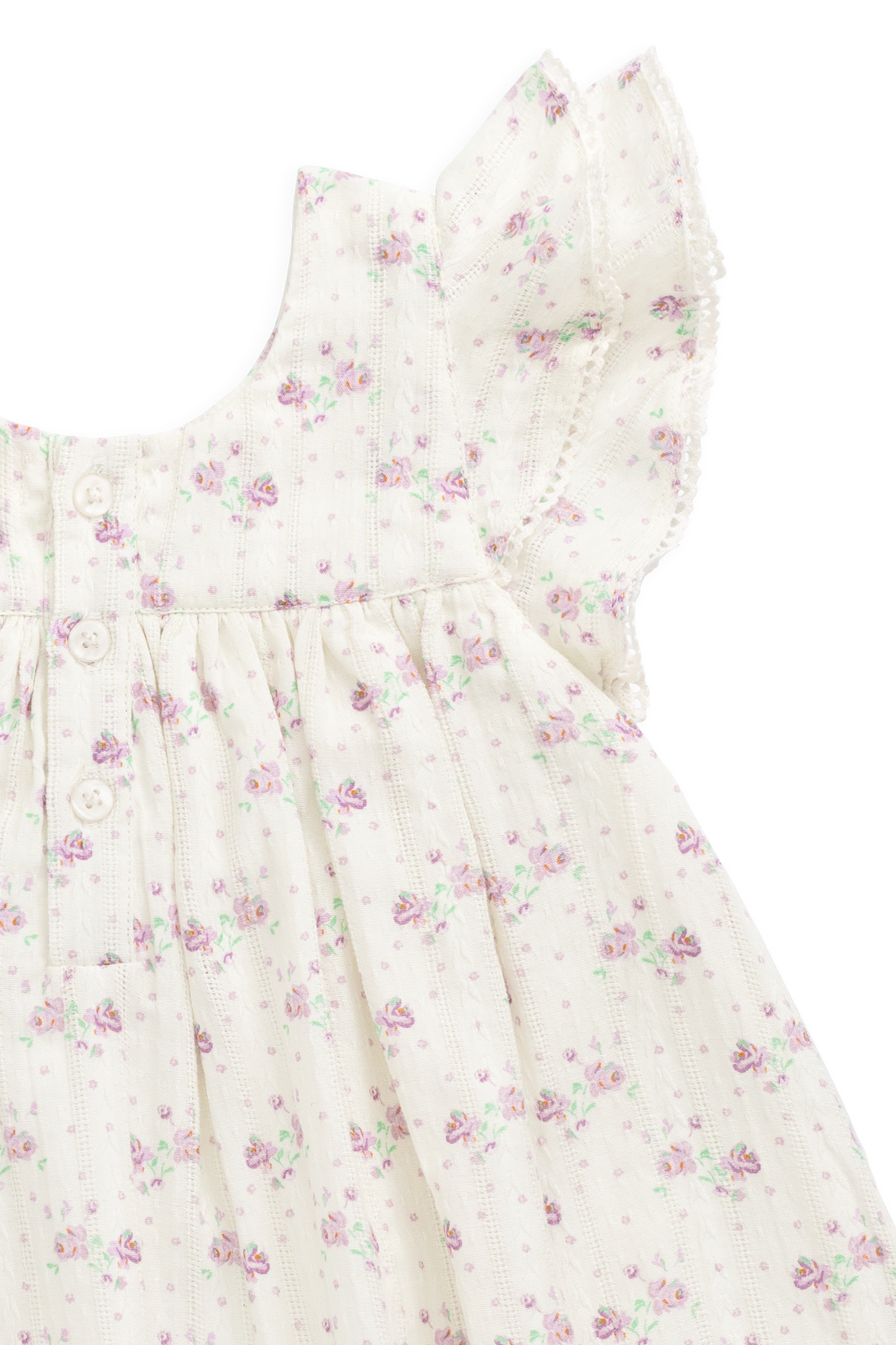 Organic Cotton Caroline Dress - Molly Lilac Childrens Dress from Jamie Kay USA