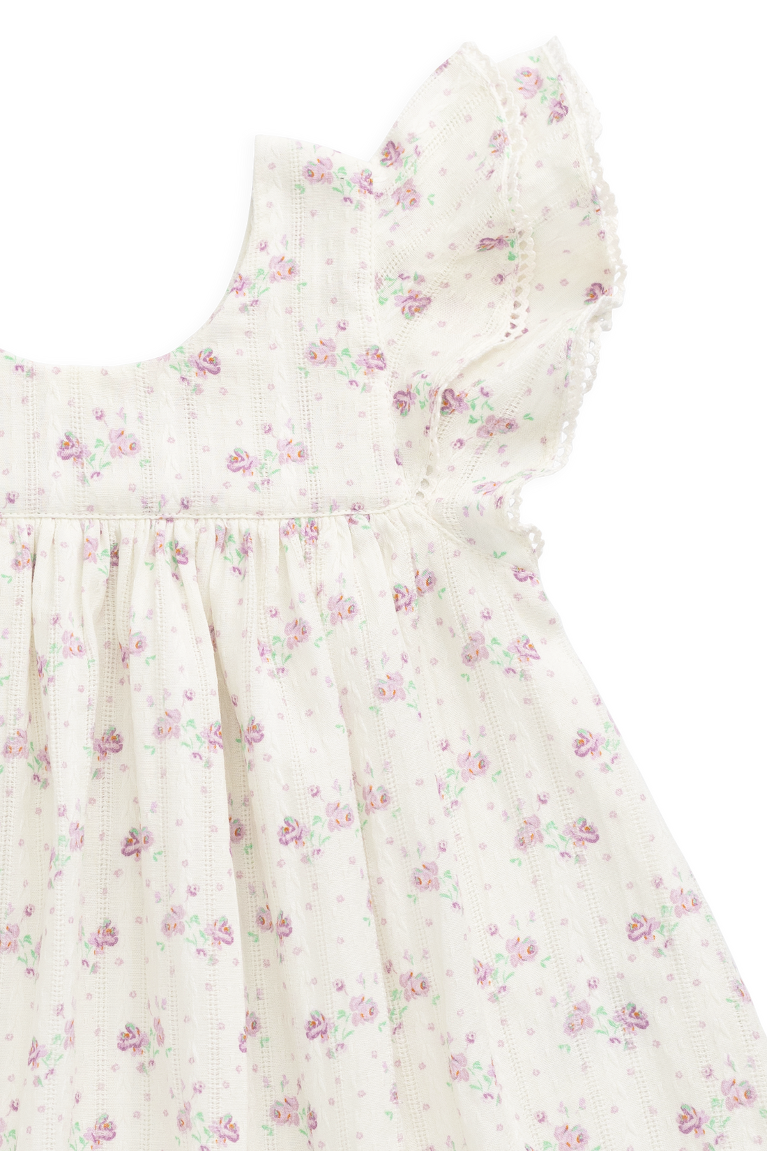 Organic Cotton Caroline Dress - Molly Lilac Childrens Dress from Jamie Kay USA