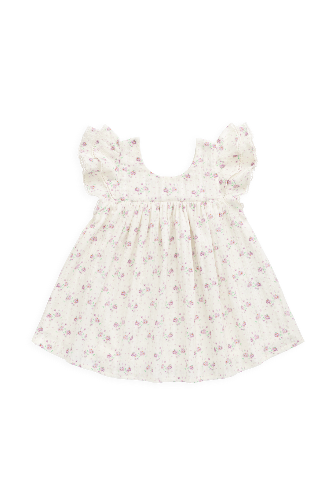 Organic Cotton Caroline Dress - Molly Lilac Childrens Dress from Jamie Kay USA
