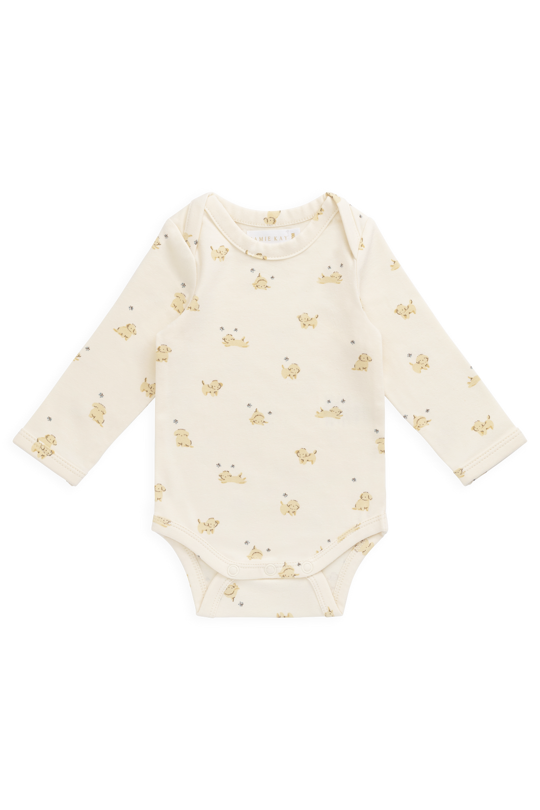 Organic Cotton Cassius Long Sleeve Bodysuit - Playful Honey Childrens Bodysuit from Jamie Kay USA