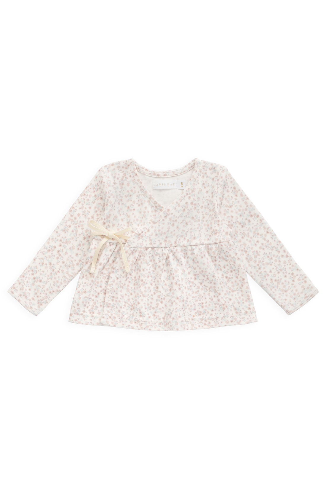 Organic Cotton Clemence Wrap Top - Posy Milk Childrens Top from Jamie Kay USA
