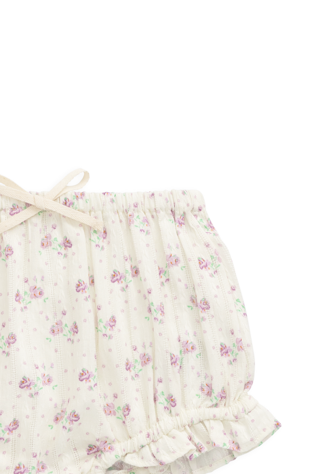 Organic Cotton Frill Bloomer - Molly Lilac Childrens Bloomer from Jamie Kay USA