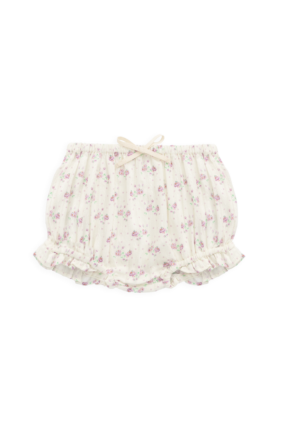 Organic Cotton Frill Bloomer - Molly Lilac Childrens Bloomer from Jamie Kay USA