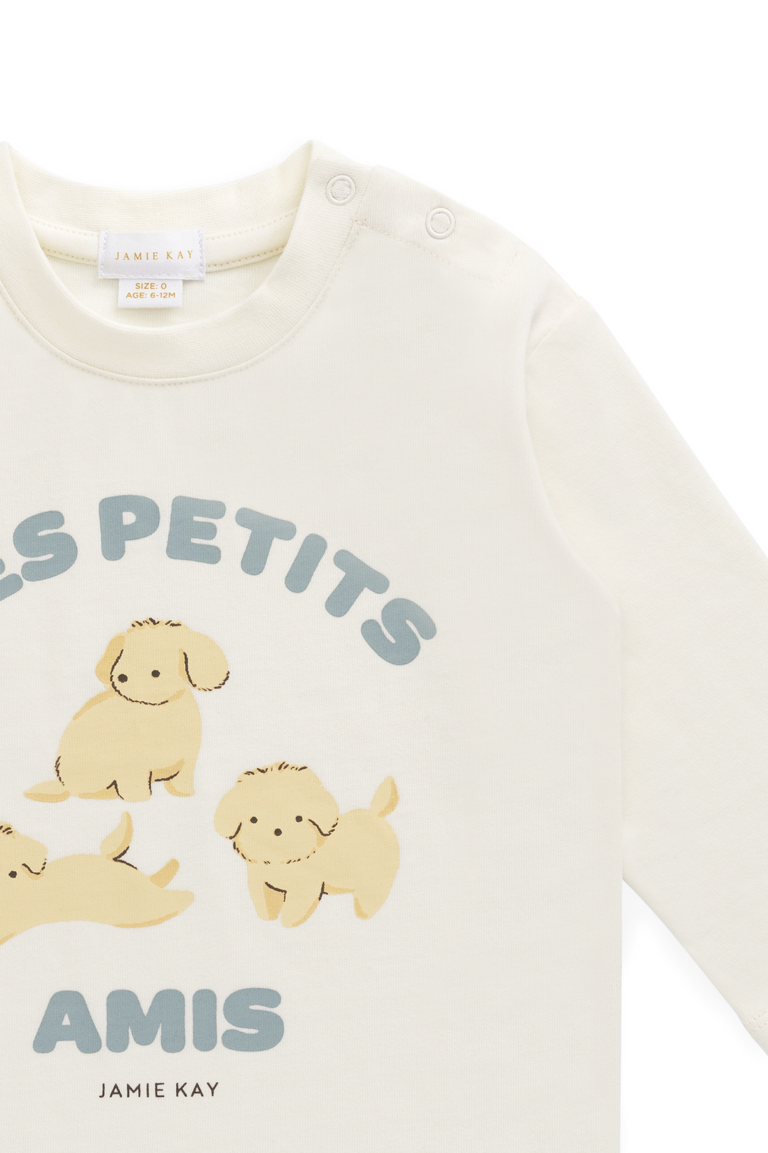Organic Cotton Marshall Long Sleeve Top - Pristine Childrens Top from Jamie Kay USA
