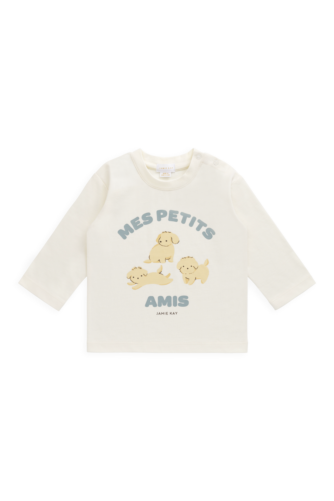 Organic Cotton Marshall Long Sleeve Top - Pristine Childrens Top from Jamie Kay USA