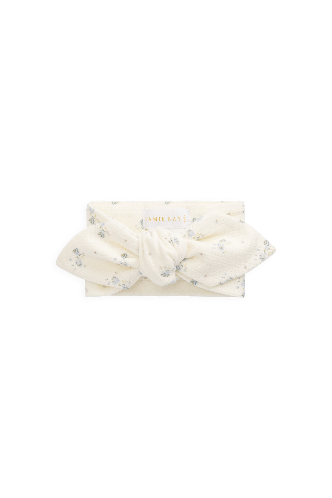 Organic Cotton Pointelle Headband - Molly Blue Childrens Headband from Jamie Kay USA