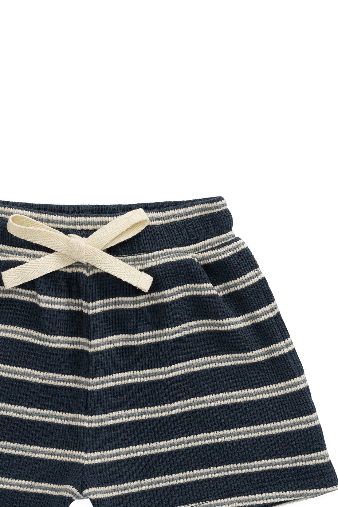 Organic Cotton Waffle Leith Short - Dreamer Stripe Captain Childrens Short from Jamie Kay USA