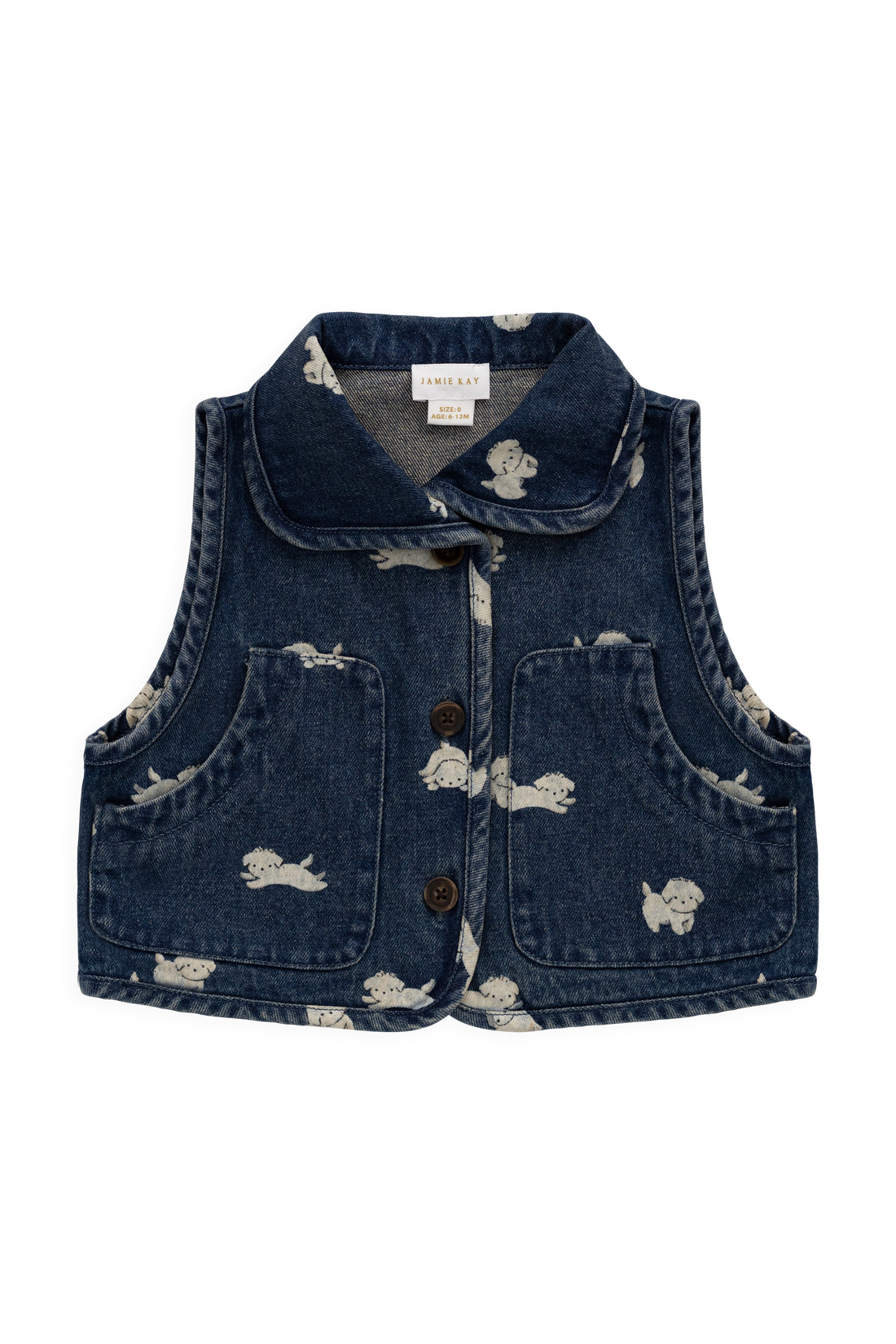 Sutton Denim Vest - Finnegan Denim Childrens Vest from Jamie Kay USA