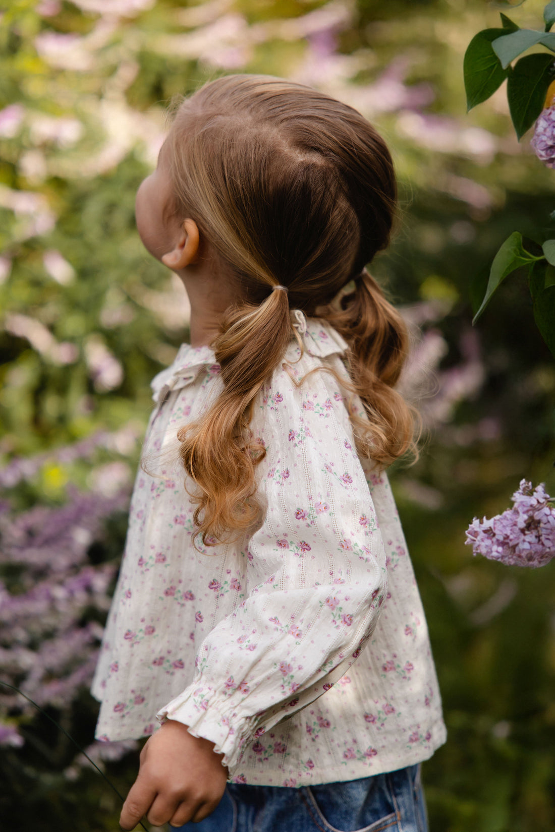 Organic Cotton Beatrice Top - Molly Lilac Childrens Top from Jamie Kay USA