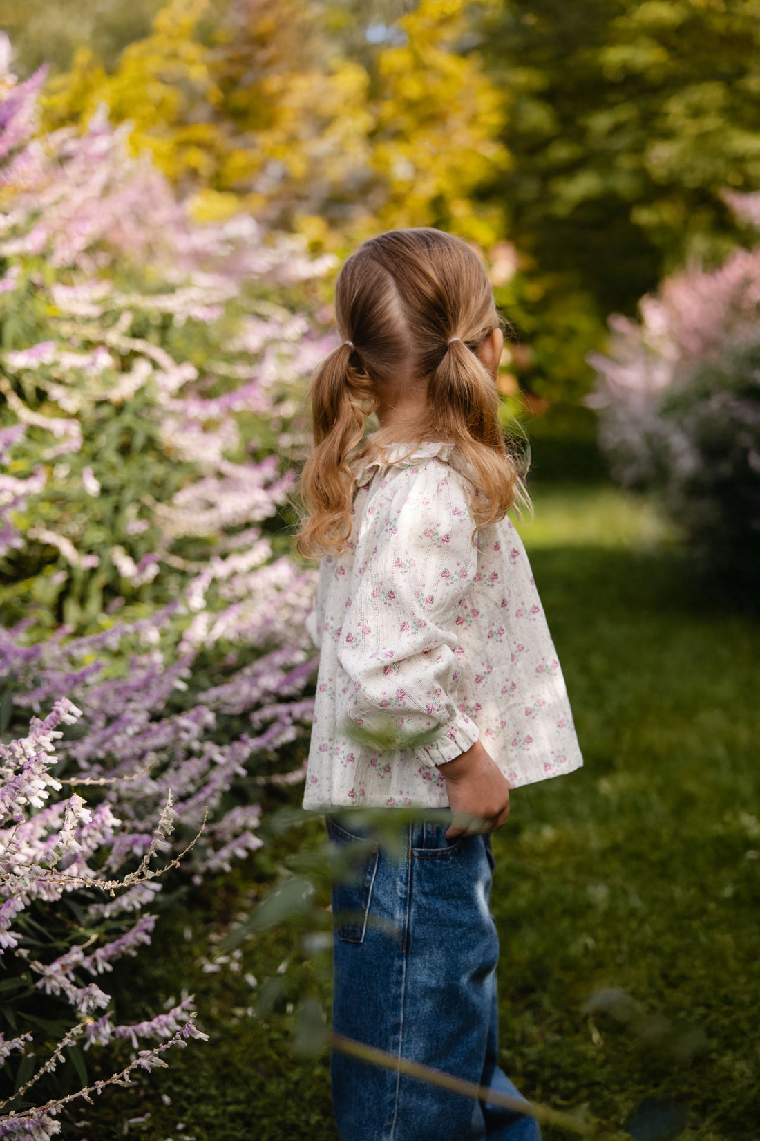 Organic Cotton Beatrice Top - Molly Lilac Childrens Top from Jamie Kay USA