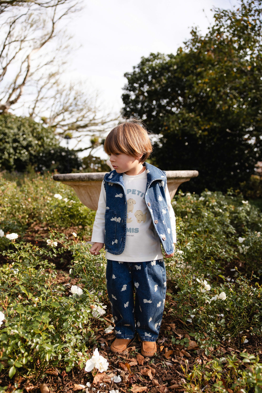 Sutton Denim Vest - Finnegan Denim Childrens Vest from Jamie Kay USA