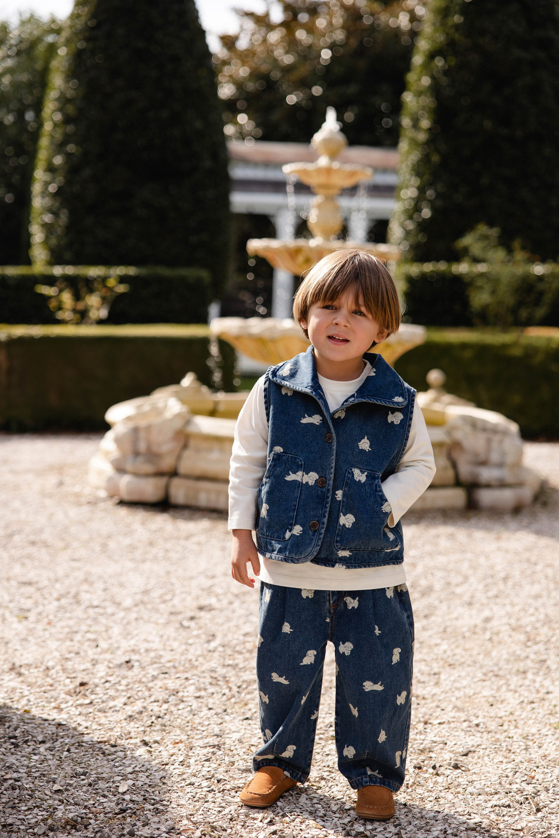 Sutton Denim Vest - Finnegan Denim Childrens Vest from Jamie Kay USA