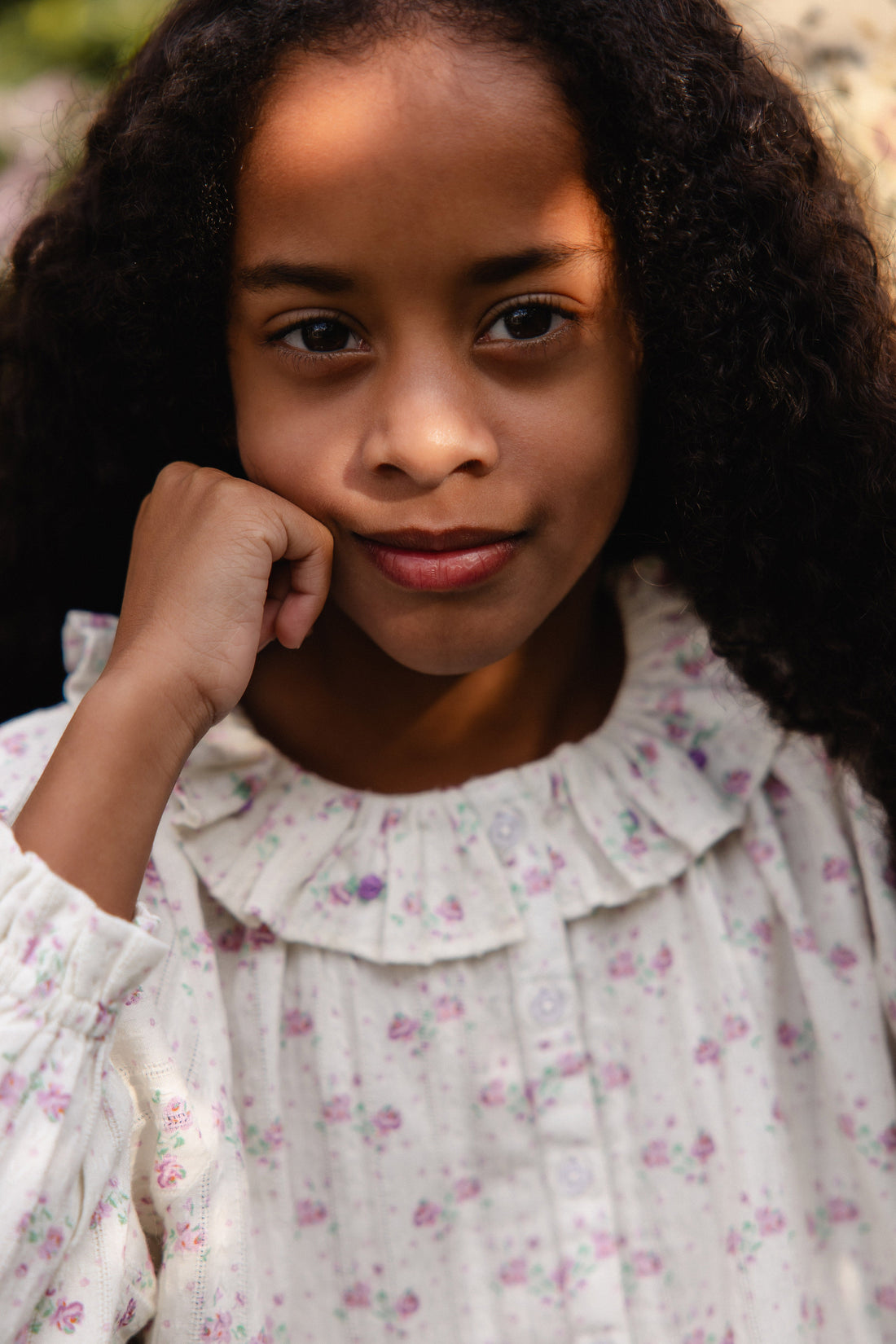 Organic Cotton Beatrice Top - Molly Lilac Childrens Top from Jamie Kay USA