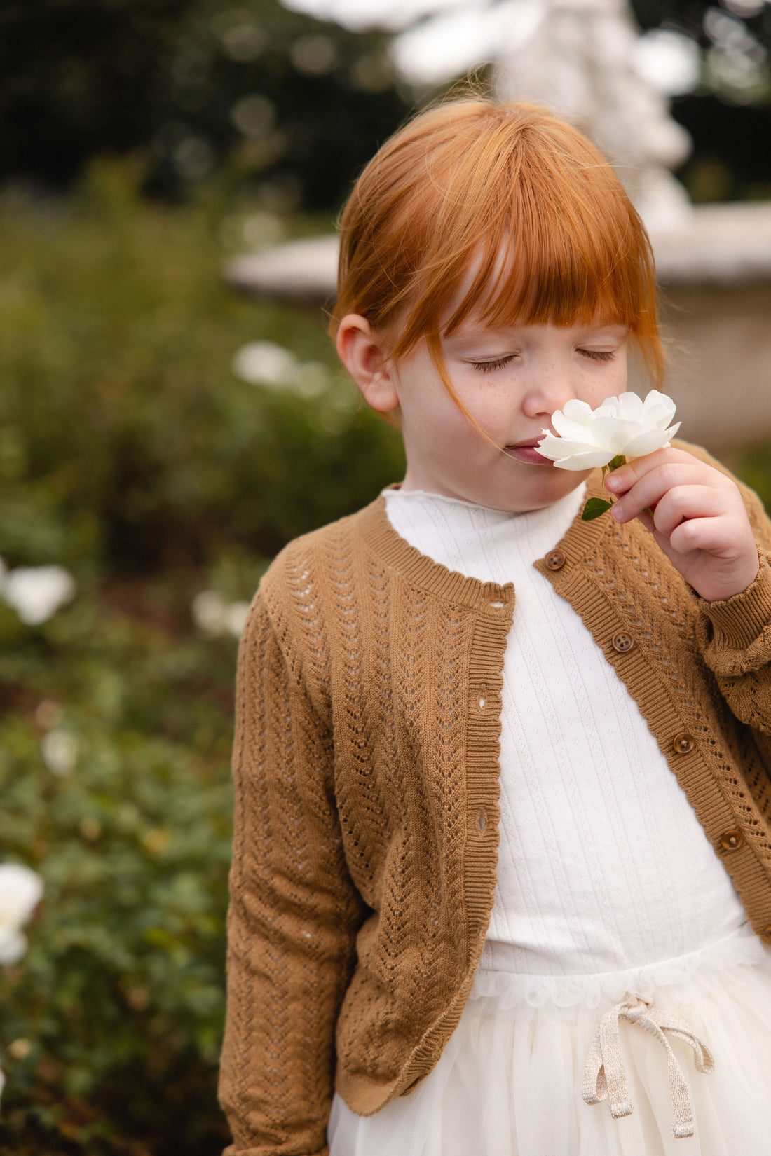 Maxine Knitted Cardigan - Antique Bronze Childrens Cardigan from Jamie Kay USA
